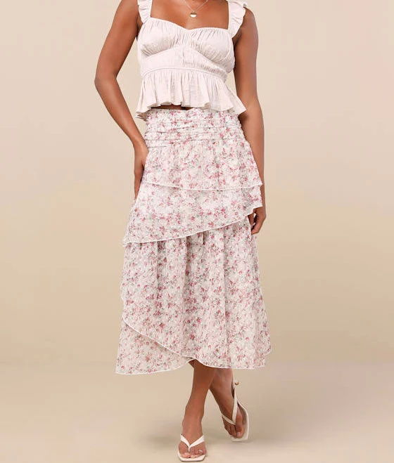 skirt Lulus Tiered Midi Skirt Lulus $21