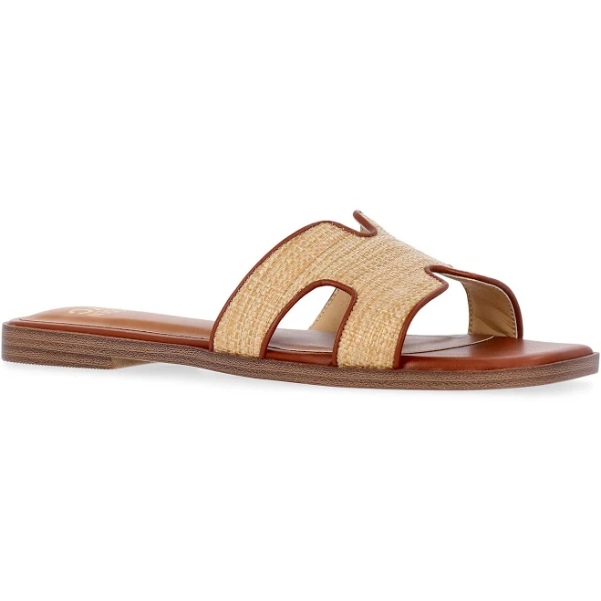 shoes Madden NYC Women's Raffia Slide Sandals Walmart $24