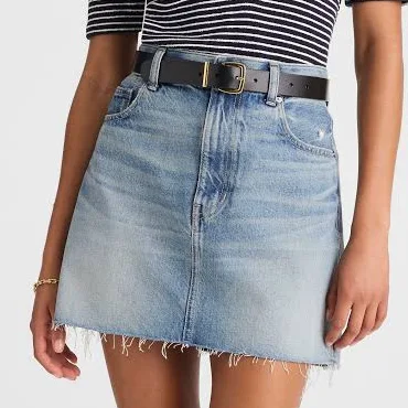 skirt Madewell Women's Raw-Hem Denim Mini Skirt Madewell $48.99