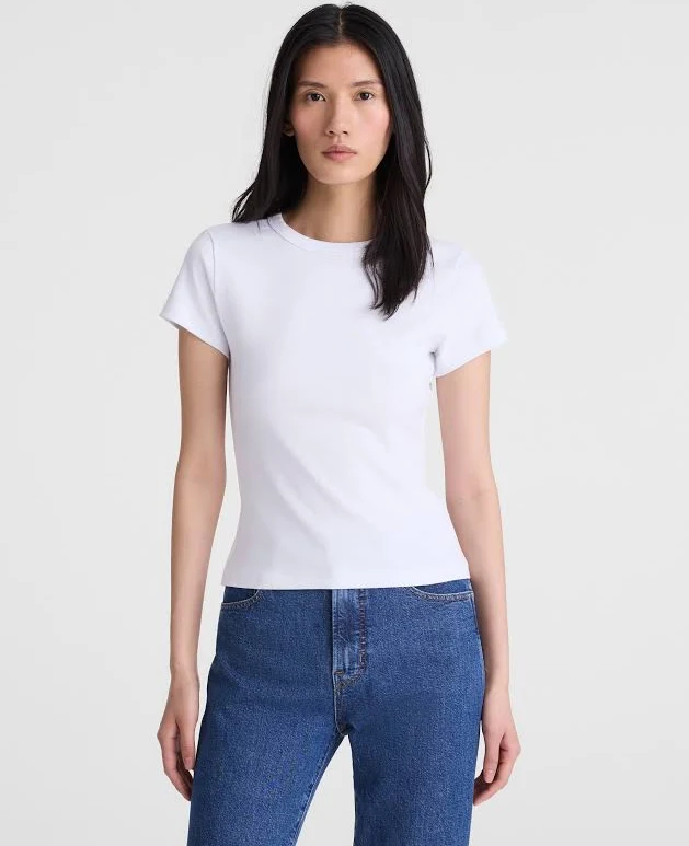 t-shirt Madewell Women's The '90s Crewneck Tee in Compact Cotton Madewell $45