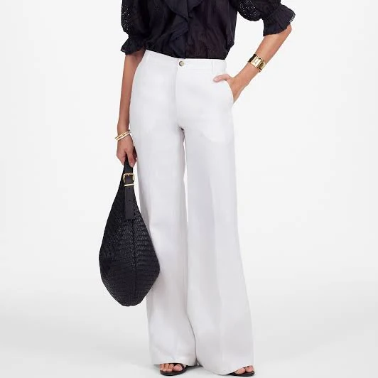 wide leg pants Madewell Zoe Relaxed Wide Linen Pants Madewell $34.99