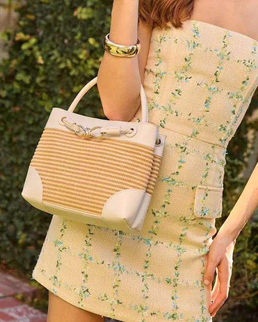 bag Margory Vegan Leather Straw Bag VICI $51