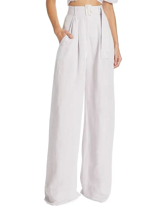 pants Matthew Bruch Women's Belted Wide-Leg Pants Saks OFF 5TH $237.99