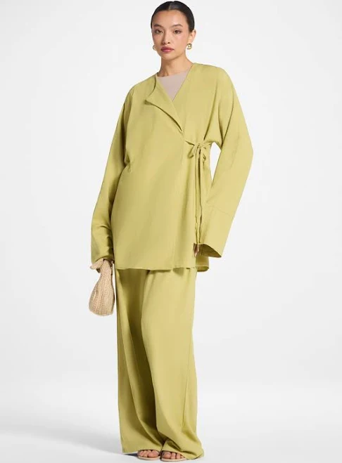 matching set Maya Linen Top & Pants Set Veiled $139