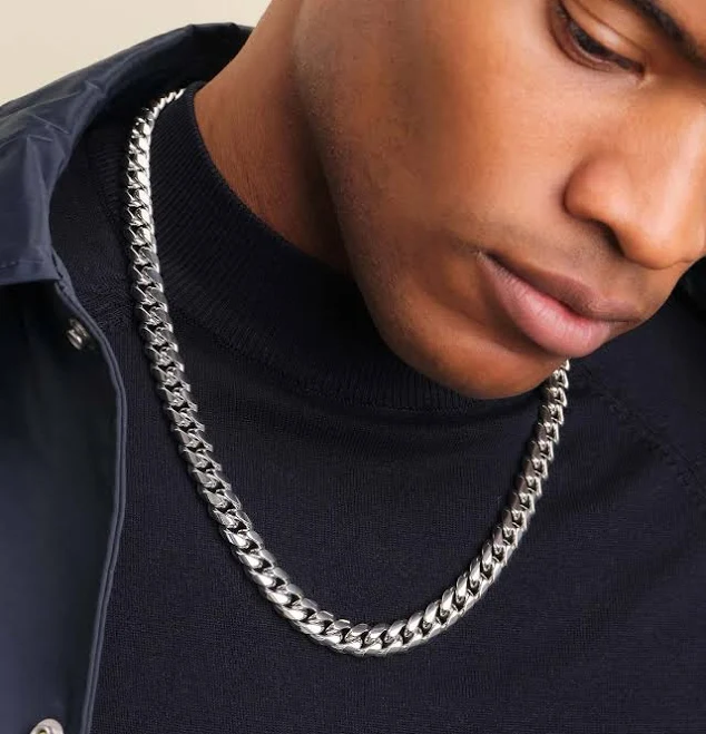 accessory Men JAXXON Cuban Link 10mm Silver Chain Jaxxon $244