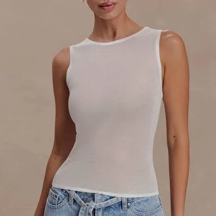 top Meshki Dollie Sheer Knit Tank Top meshki.us $30