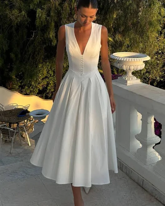 dress Meshki Keely Cotton Sleeveless Midi Dress meshki.us $229