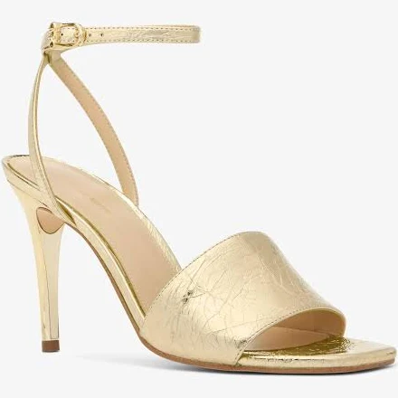 shoes Michael Kors Women's Elyse Crackled Metallic Leather Sandal Michael Kors $59.25