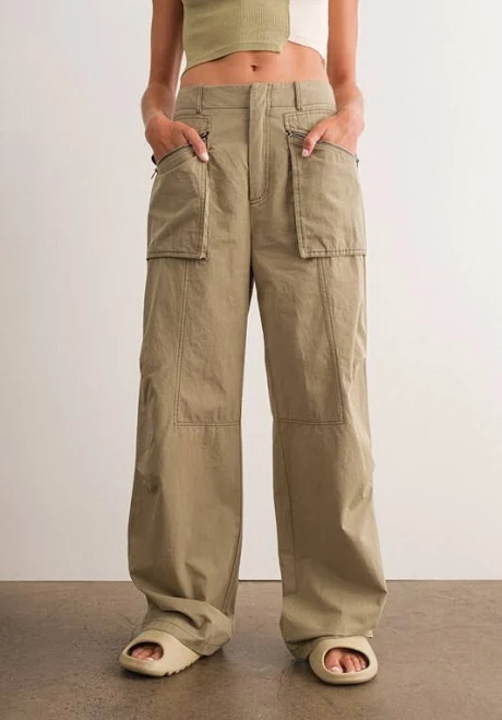 pants Mid-Rise Cargo Pants Urbane Collective $56