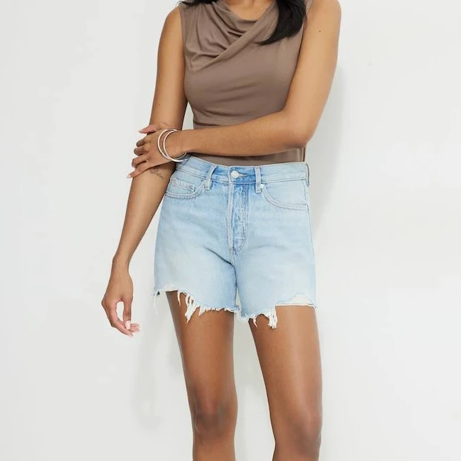 shorts Miles Mid Rise Relaxed Denim Shorts Dynamite $21