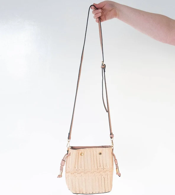 bag Mini Woven Bucket Bag Love Marlow $64