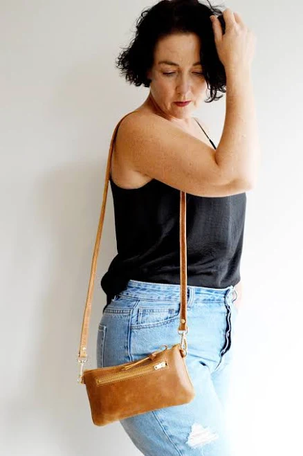 bag Minimalist Leather Crossbody Bag Etsy - ForestBags $91.78