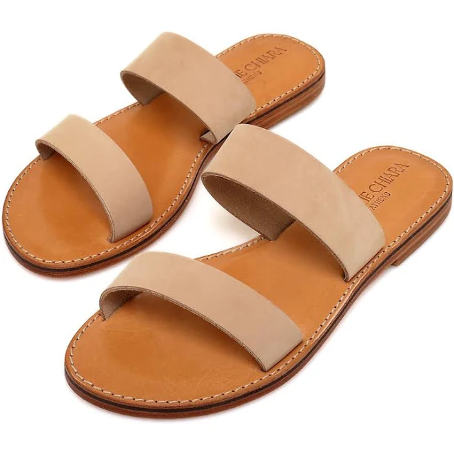 shoes Minimalist Two Strap Leather Sandals Etsy - ChristieChiaraSandal $84.48