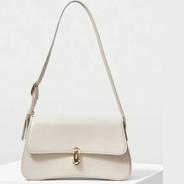 bag Minimalist Vegan Leather Shoulder Bag with Gold Clasp Etsy - Seller $57.19