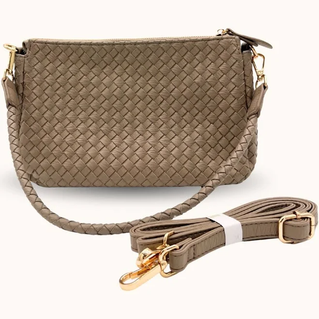 bag Modern + Chic Elle Woven Crossbody Bag Modern and Chic $59