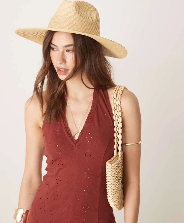 accessory My Accessories Wide Straw Fedora Hat ASOS $32