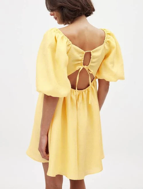 dress NA-KD Jacquard Puff Sleeve Mini Dress NA-KD $56.96