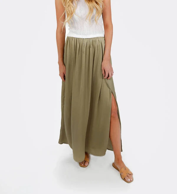 maxi skirt Nichole Side Slit Maxi Skirt Tobi $98