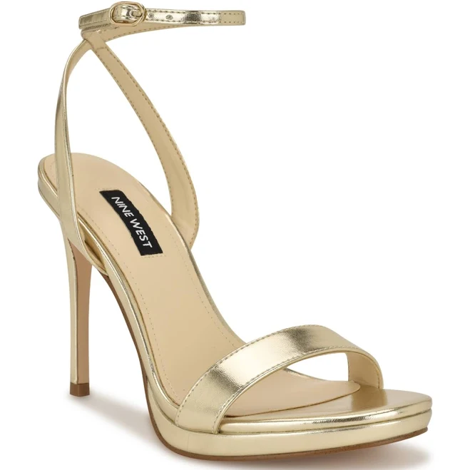 heels Nine West Women's Loola Stiletto Ankle Strap Sandals Macy's $66.5