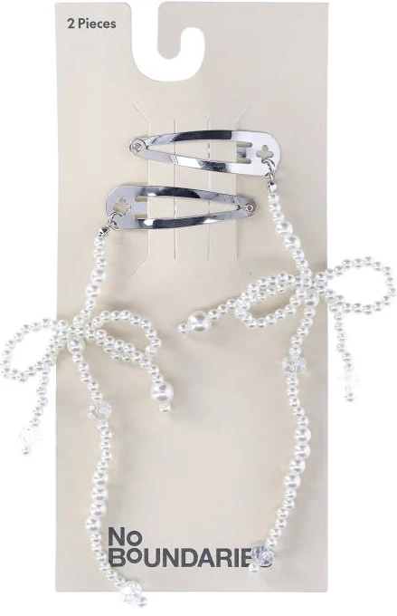 accessory No Boundaries Faux Pearl Hair Clip (2 Pack) Walmart $2.98