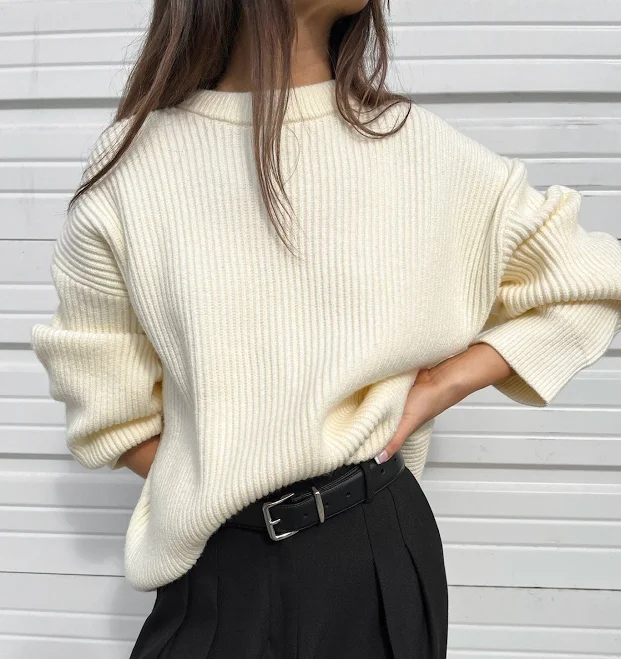 top Oak + Fort Oversized Crewneck Sweater Oak and Fort US $36