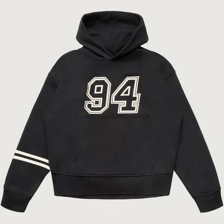 top Oak + Fort Relaxed Varsity Graphic Hoodie Oak and Fort US $29.99