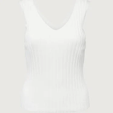 top Oak + Fort Rib-Knit V-Neck Tank Oak and Fort US $28
