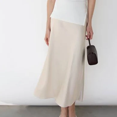 skirt Oak + Fort Satin Midi Skirt Oak and Fort US $78