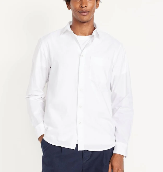 button down shirt Old Navy Men's Classic Fit Everyday Shirt Old Navy $19.99