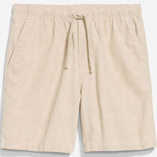 shorts Old Navy Men's Linen-Blend Jogger Shorts Old Navy $17.49
