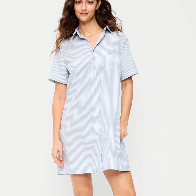 dress Old Navy Women's Button-Down Mini Shirt Dress Old Navy $19.99