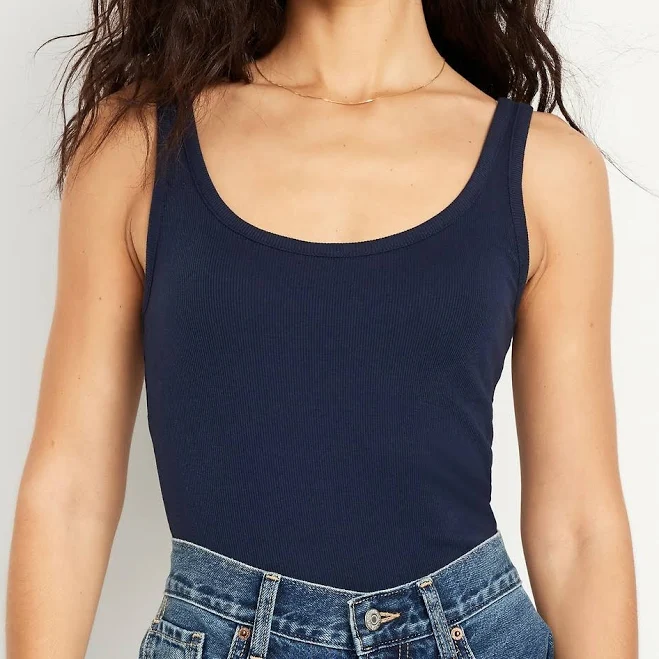 top Old Navy Women's First-Layer Ribbed Scoop-Neck Tank Top Old Navy $7