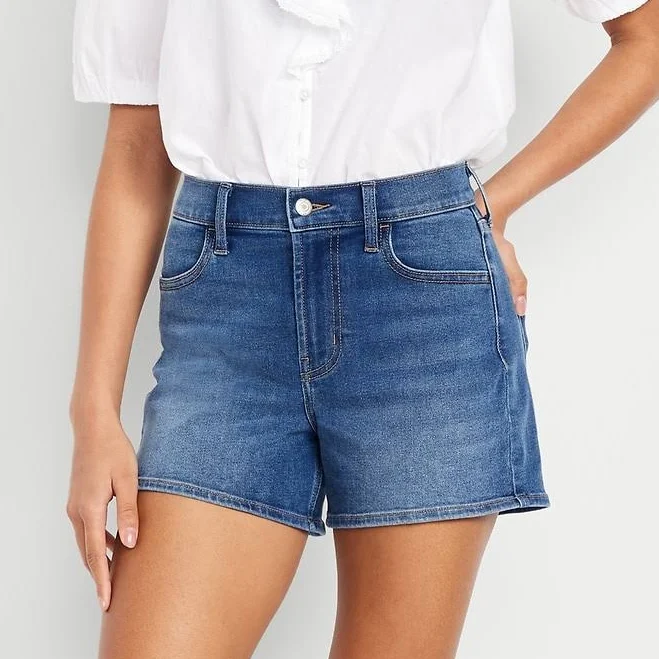 shorts Old Navy Women's High-Waisted 4-Inch Jean Shorts Old Navy $23.09