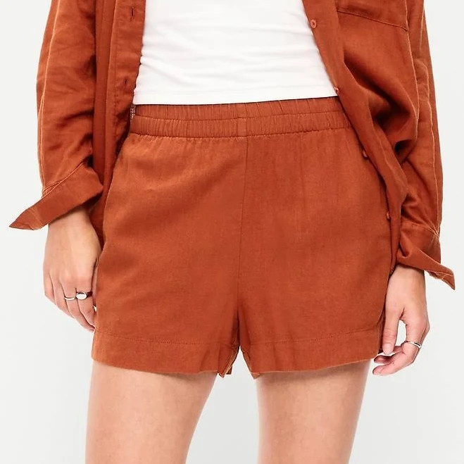 shorts Old Navy Women's High-Waisted Linen Pull-On Shorts Old Navy $22