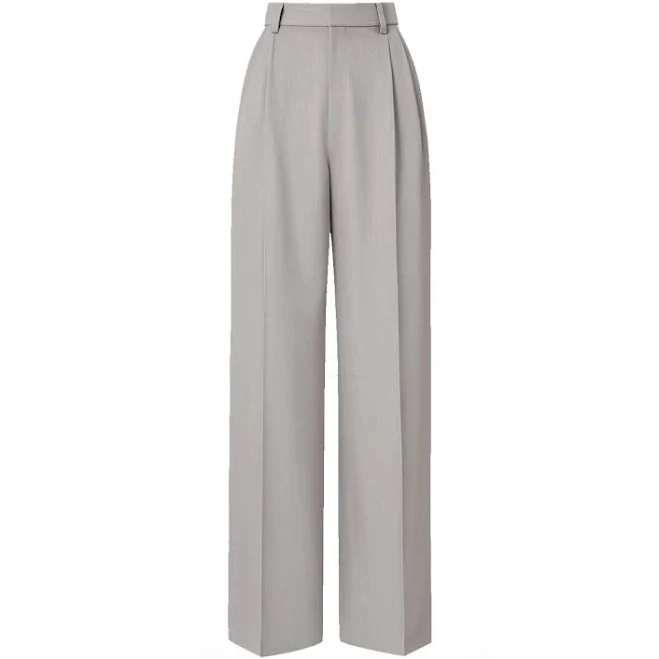 pants Otthie Women's High-Waisted Wide-Leg Tailored Trousers Wolf & Badger $312