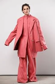 top oversized linen shirt - coral theholybase.com $21.18