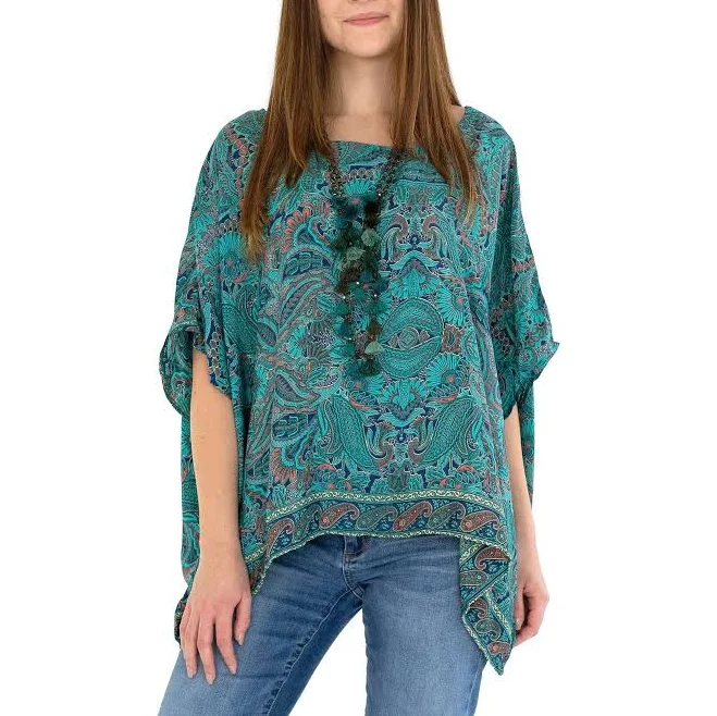 top Paisley Boho Kaftan Blouse Etsy - Seller $37