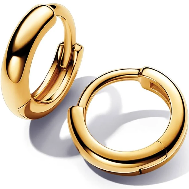 accessory Pandora 14k Gold-Plated Round Huggie Hoop Earrings Macy's $75
