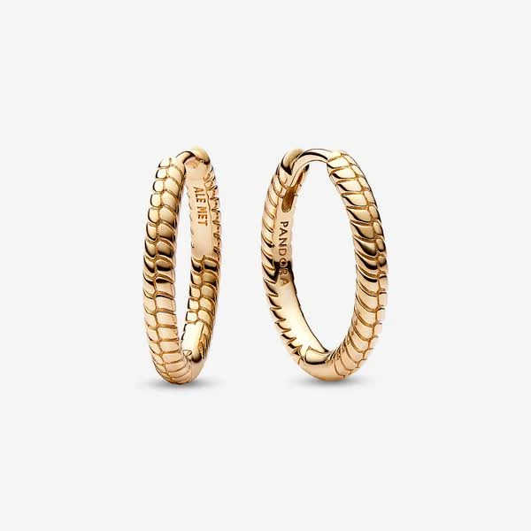 accessory Pandora Moments Small Charm Hoop Earrings Pandora Jewelry $80