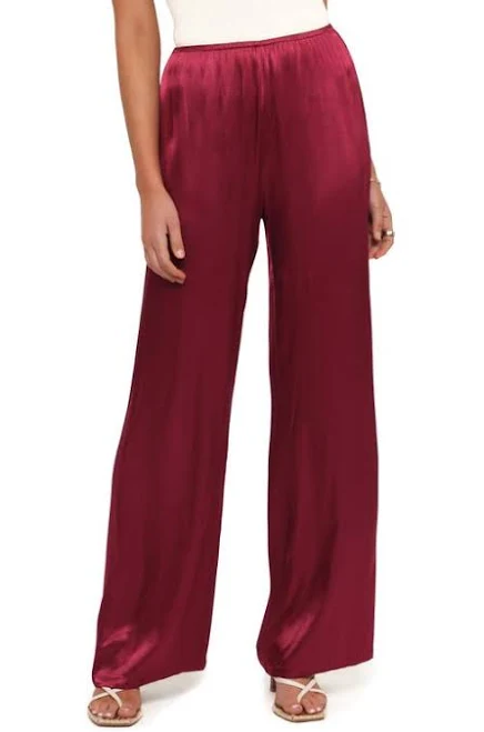 trousers Petal & Pup Women's Carissa Wide-Leg Satin Pants Nordstrom $79