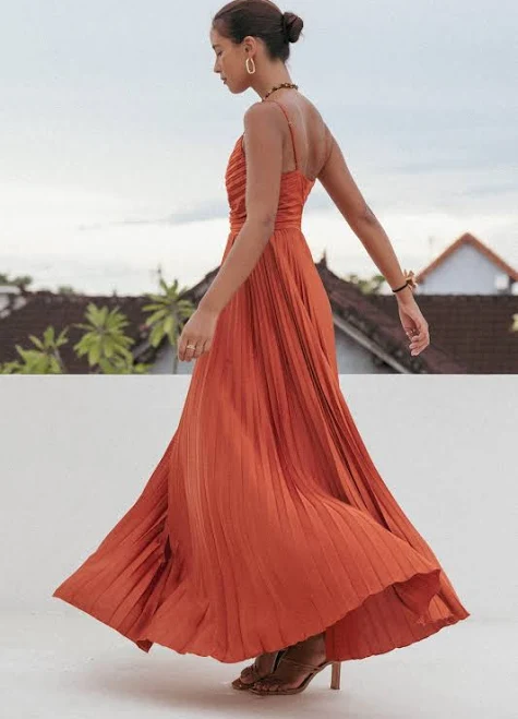 dress Petal & Pup Women's Naira Pleated Maxi Dress Petal & Pup USA $129