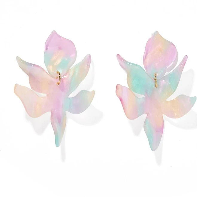 accessory Prism Pastel Flora Statement Earrings Linny Co $50