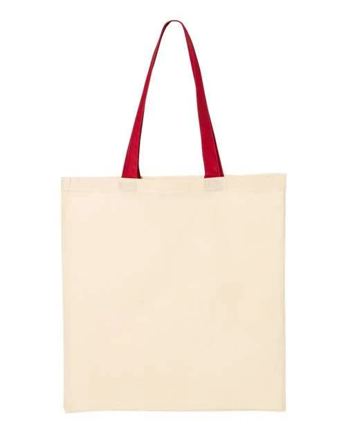 bag Q-Tees QTB6000 Economical Tote with Contrast-Color Handles Joe's USA $2.57