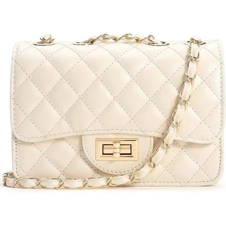 bag Quilted Leather Shoulder Flap Mini Chain Bag Walmart - US-shijiaqin $25.19