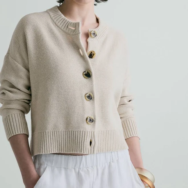 cardigan Quince Women's Cropped Organic Cotton Cardigan Quince $49.9