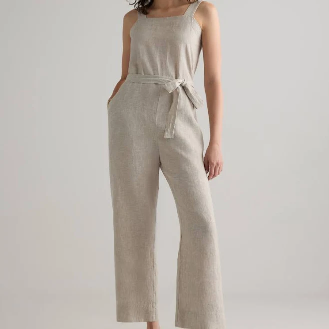 jumpsuit Quince Women's European Linen Square Neck Jumpsuit Quince $64