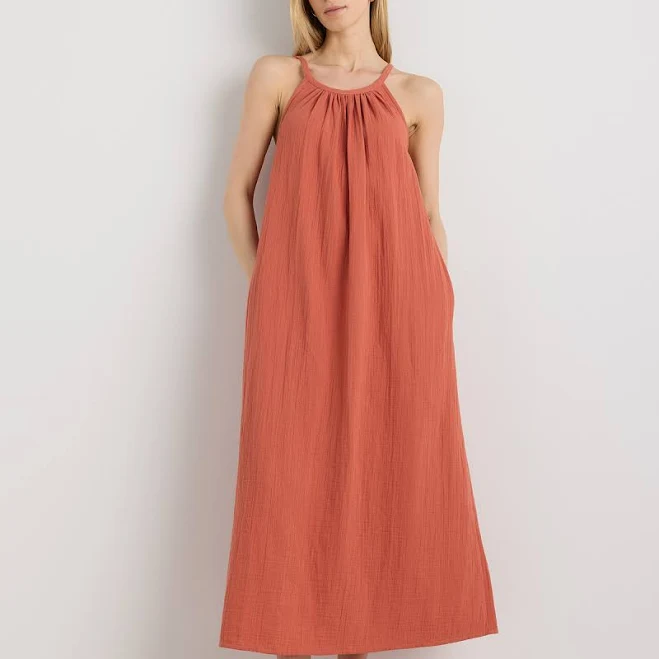 dress Quince Women's Organic Cotton Gauze Maxi Dress Quince $49.9