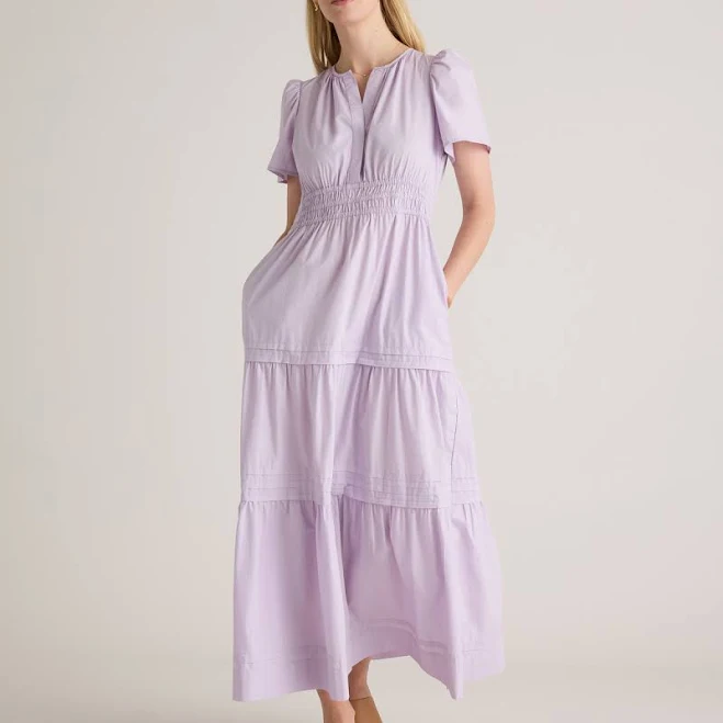 dress Quince Women's Poplin Tiered Maxi Dress Quince $69.9