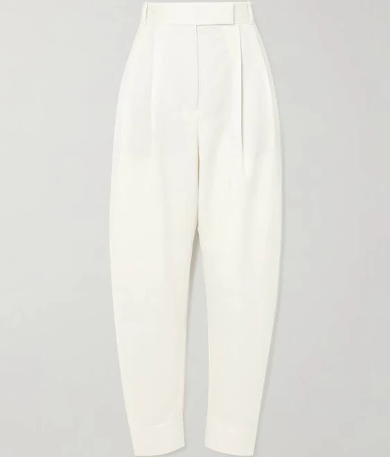 pants Róhe Women's Wool-Blend Twill Wide-Leg Pants NET-A-PORTER $630