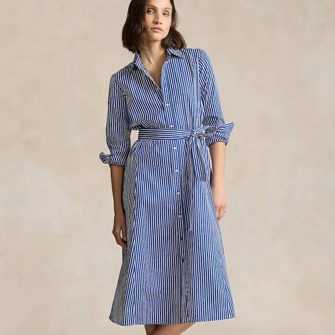 shirt dress Ralph Lauren Women's Belted Striped Cotton Shirtdress Ralph Lauren $248